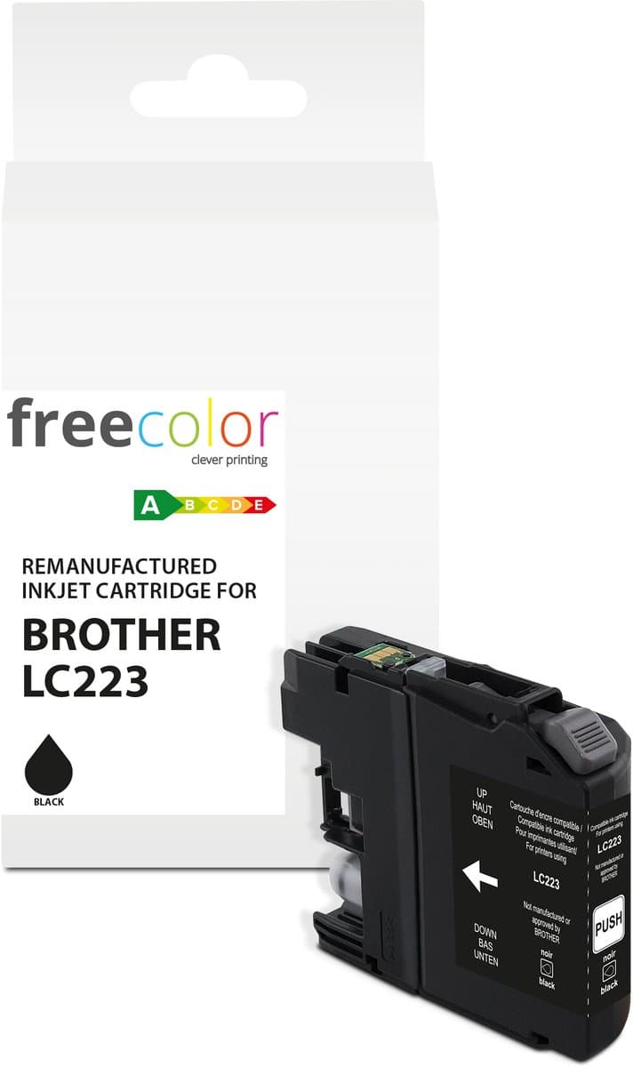 BROTHER LC223 - ink cartridge FREECOLOR - Black 12ml - 645p