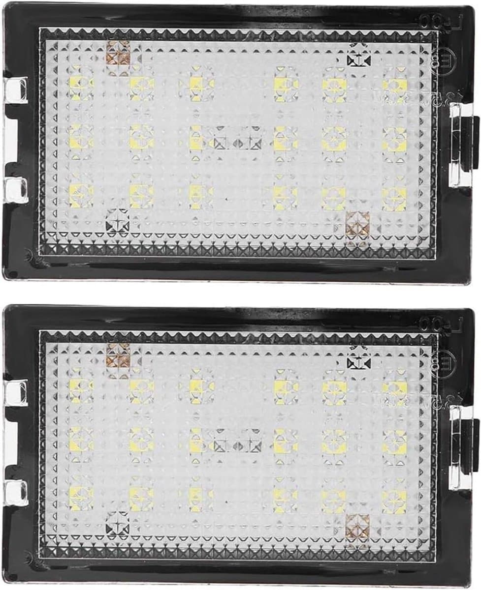 Kentekenplaatverlichting LED - Nummerplaatlamp Set - Auto Verlichting - Foutloze Installatie - 2 Stuks - Helder Wit