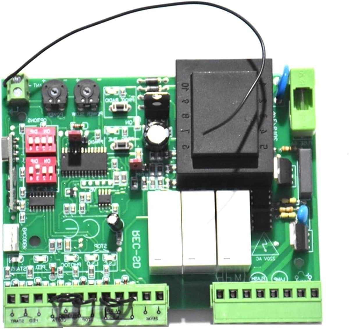Garagedeur Controller - Poort opener - Toegangscontrole - Rollende code technologie - Max 3m 200kg - Grijs