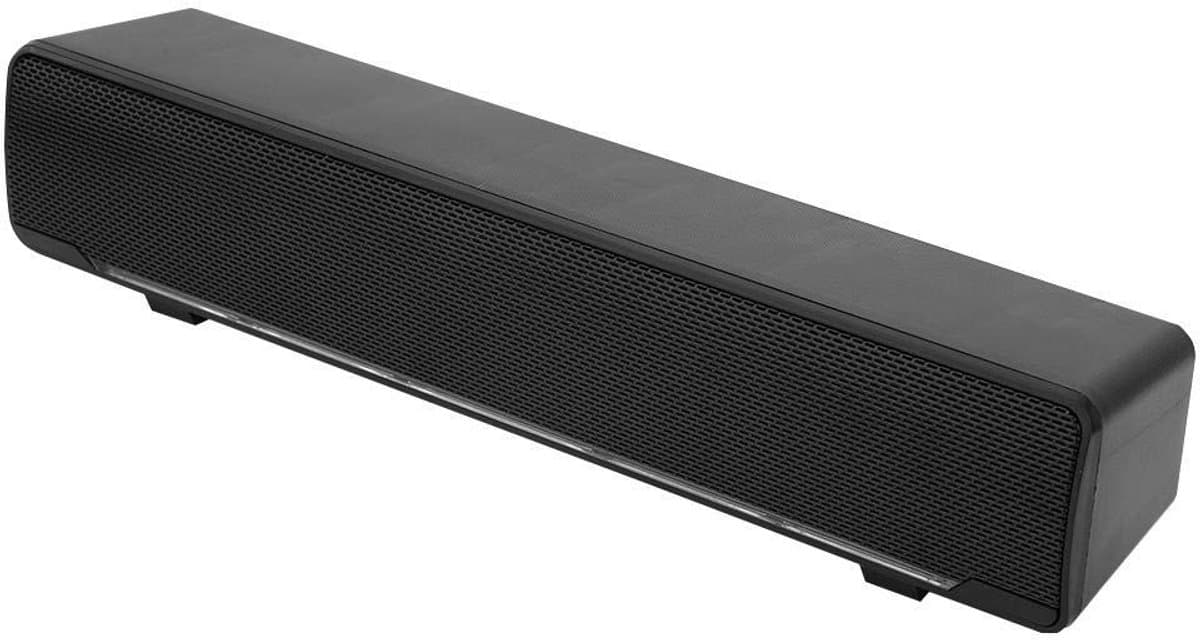 Store_8 - Zwarte USB PC Soundbar - Draagbare Stereo Subwoofer - Krachtig Geluid - Geschikt voor Laptop en Desktop - 3.5mm - Perfect voor Gaming...