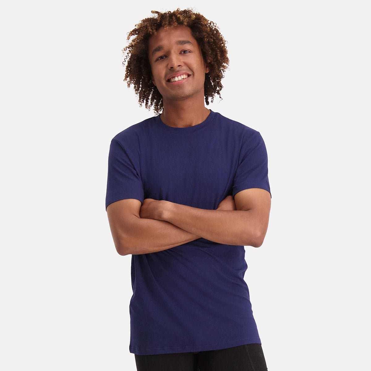 Comfortabel & Zijdezacht Bamboo Basics T-Shirts Ruben ronde hals (2-pack) - Navy - M
