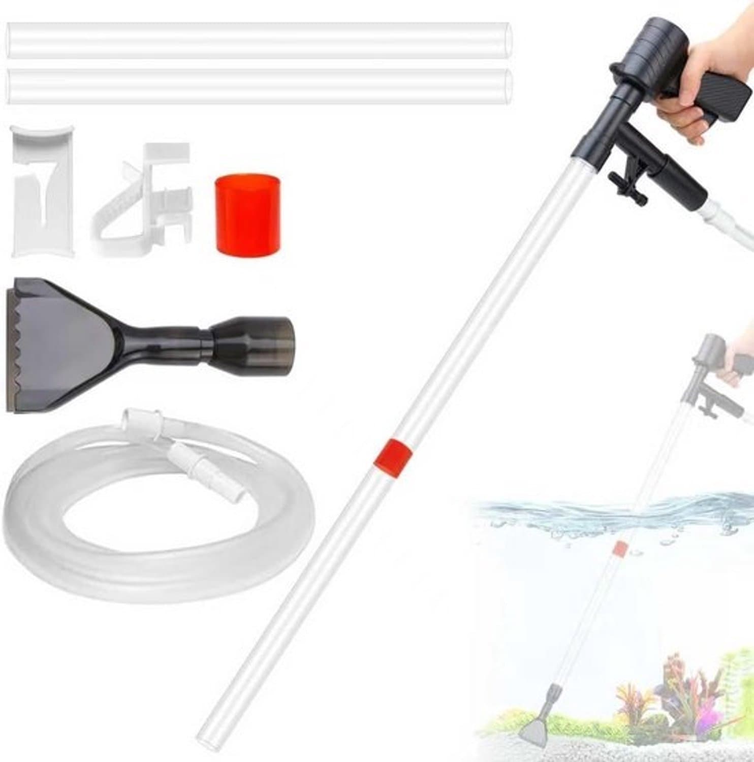 Aquariumstofzuiger - Bodemreiniger - Decoratie - Efficiënt