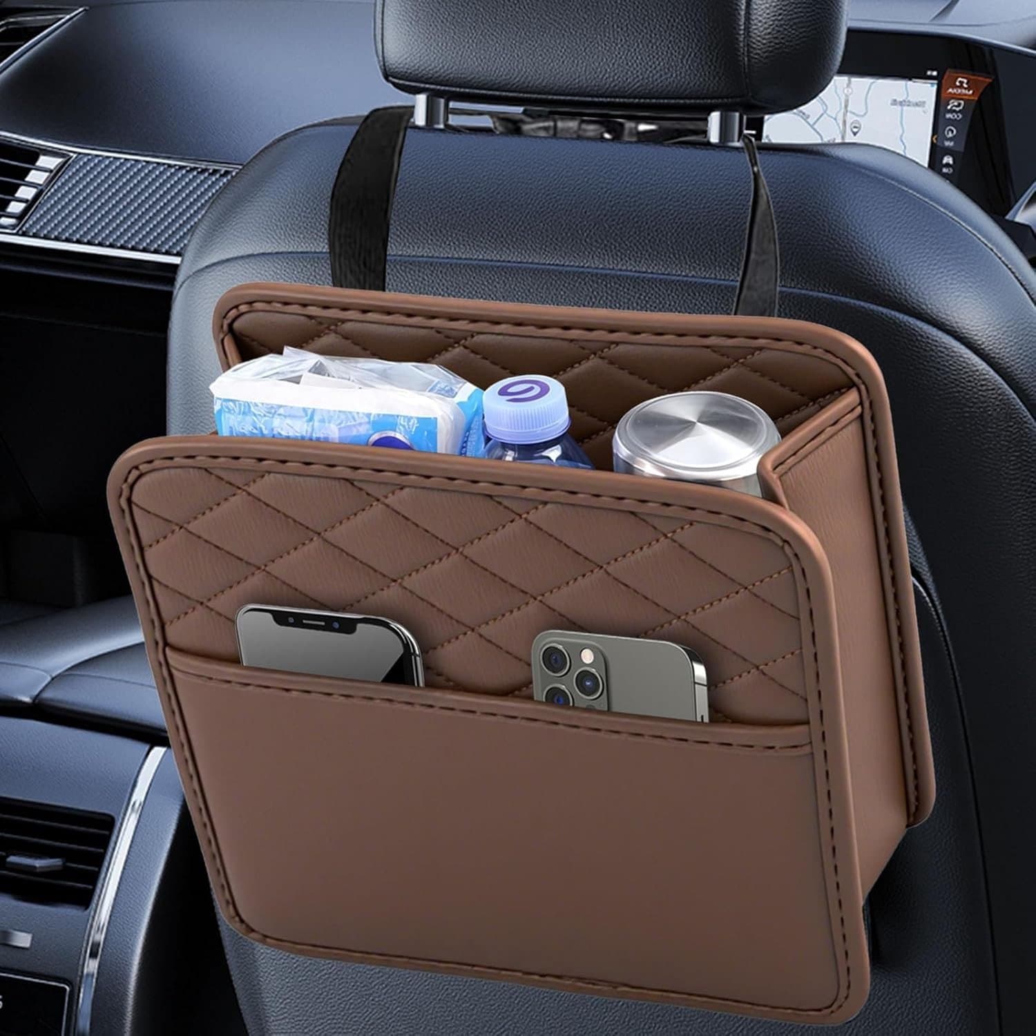 Multifunctionele Auto Organizer voor Achterbank, Waterdichte Opbergzak en Vuilnisbak, Ideaal voor Kinderen en Reisaccessoires