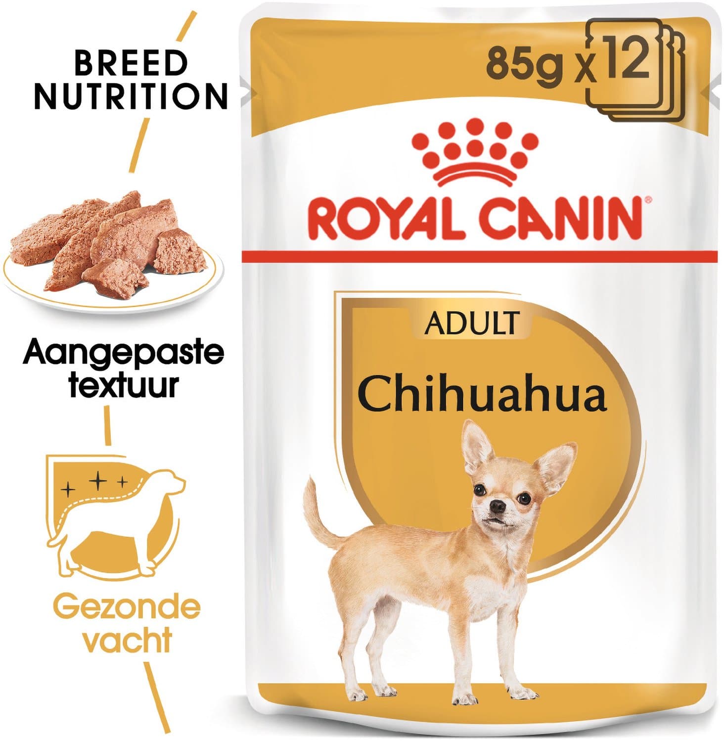 Royal Canin Chihuahua - Pouch 12 x 85 g - Adult - Natvoer Hond