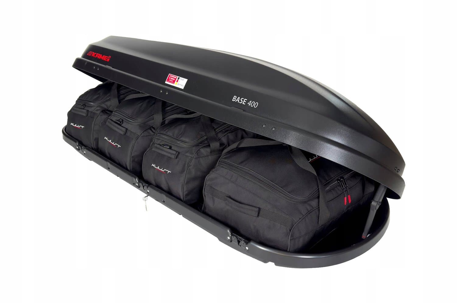 KJUST Tas Set voor KAMEI BASE 400 Dakkoffer - 4 Stuks