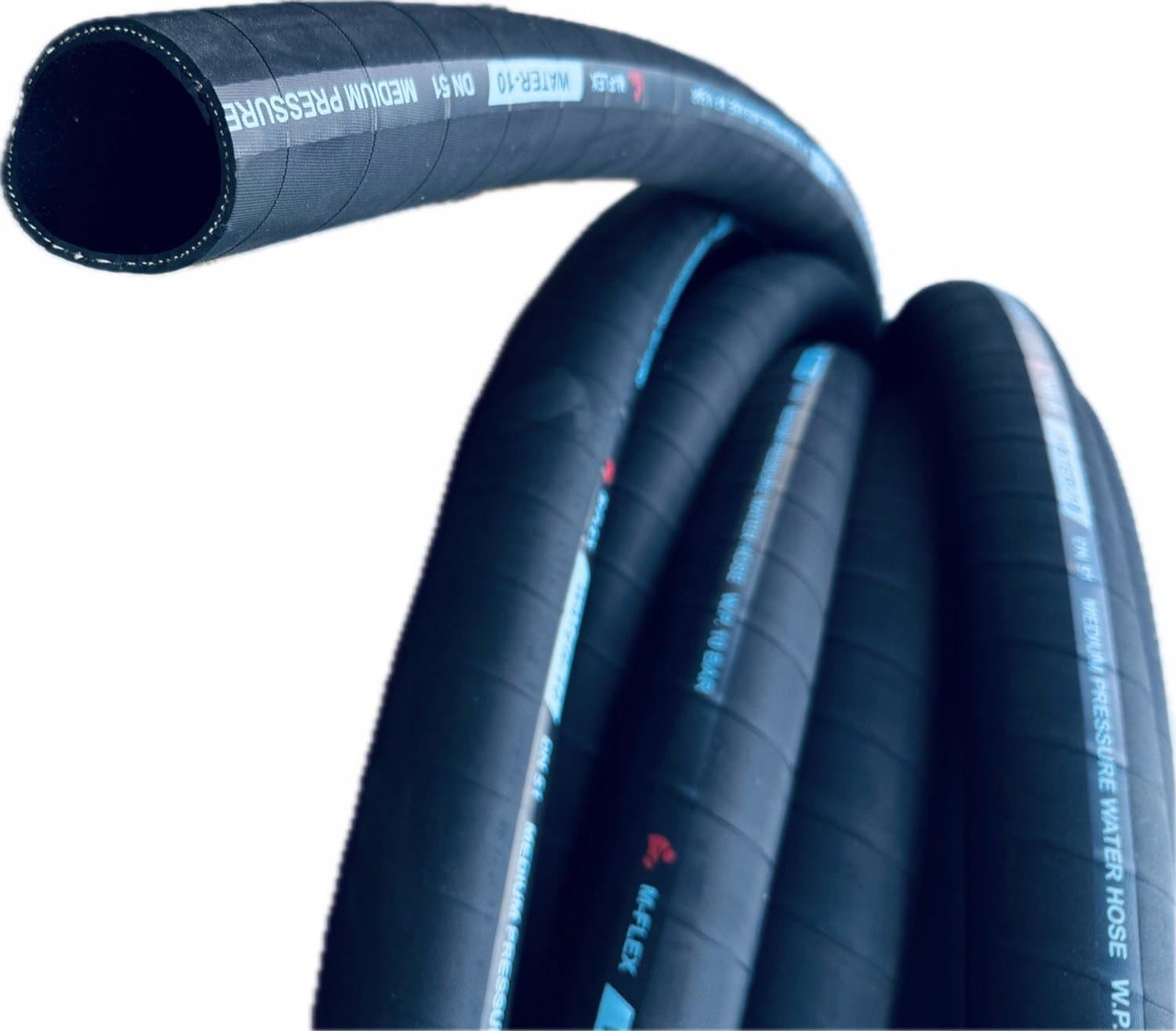 Gummislang 51 mm 2" 10 bar, versterkt, voor water