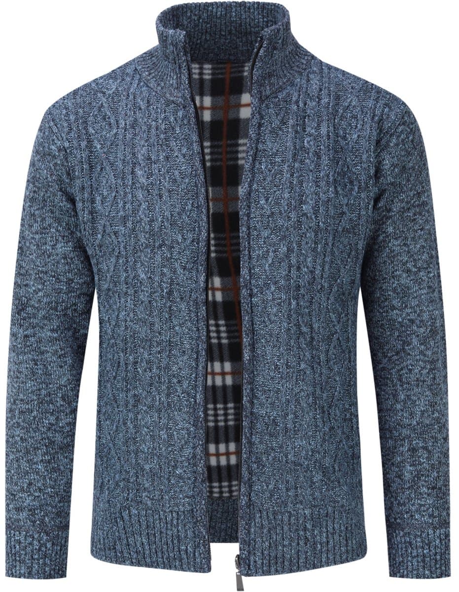 ALLTHEMEN Heren Trui Met Staande Kraag - Warme Vest - L