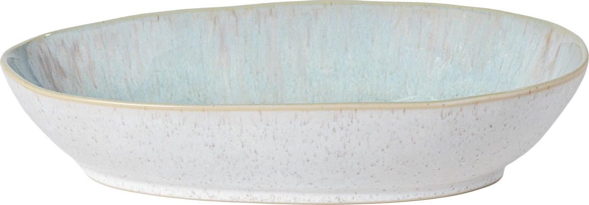 Costa Nova - servies - ovale schaal 32 cm - Eivissa zeeblauw - aardewerk - H 7,3 cm