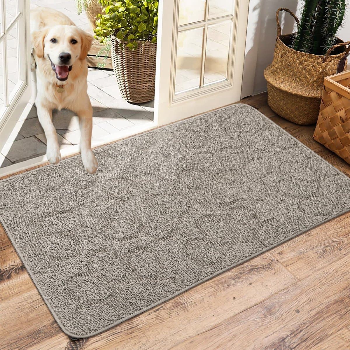 Stunq® Absorberende en Antislip Deurmat voor Binnen en Buiten - 40 x 60 cm, Grijs