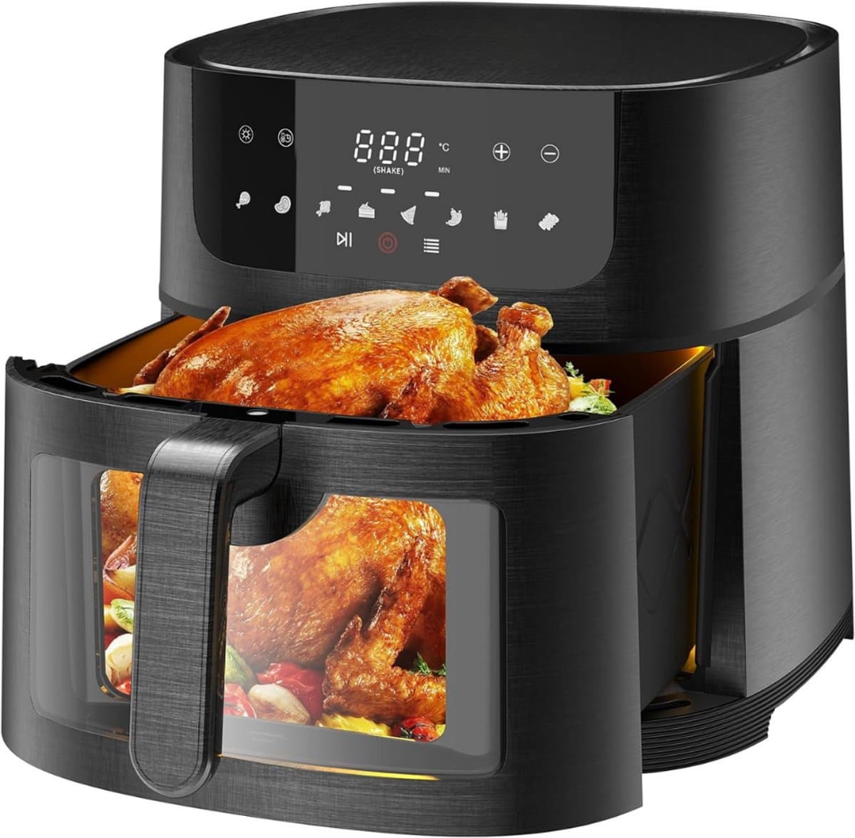 RVV® Airfryer XXL - Mini-oven - Heteluchtfriteuse - 9L - 8 Programma's