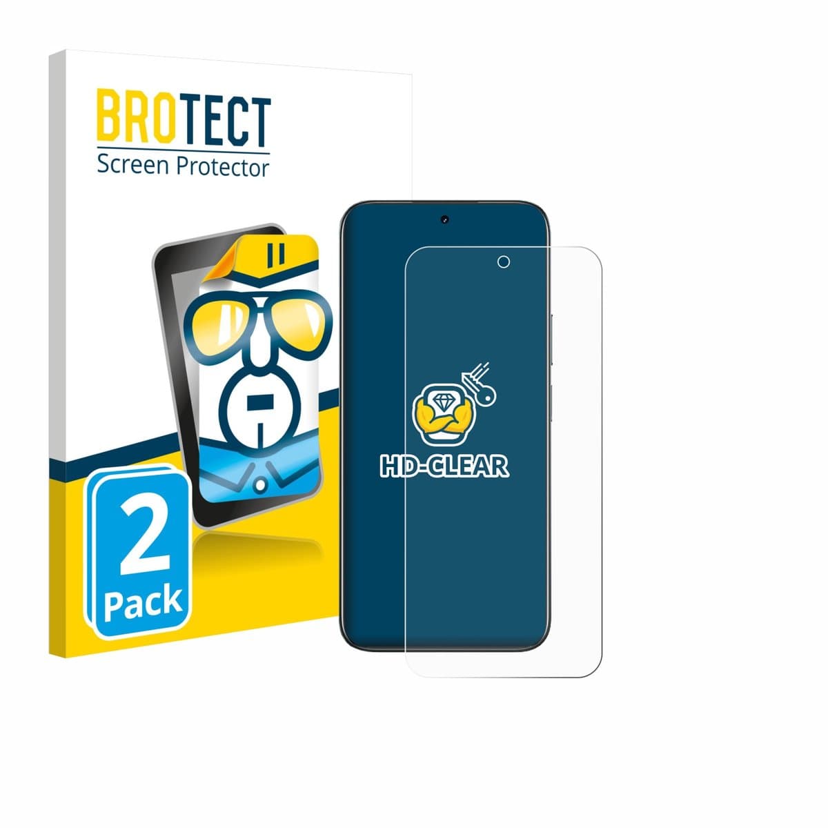 BROTECT - Screenprotector voor realme C85 Pro 4G - Folie Beschermfolie transparant 2 Stuks