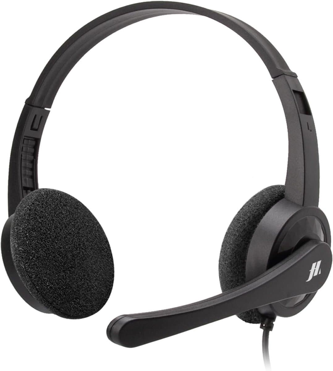 Hoofdtelefoon met microfoon - PC headset - Smart Working - Draaibare microfoon - 35 mm jack - Zwart