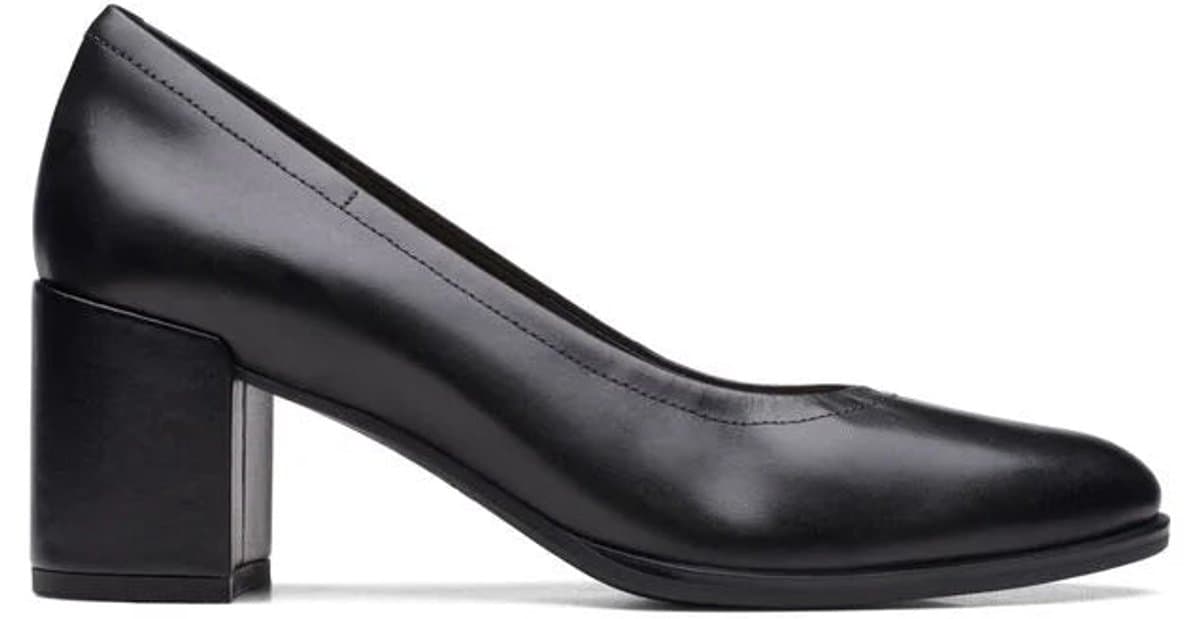 Clarks Freva 55 Court - dames pump - Zwart - maat 42 (EU) 8 (UK)