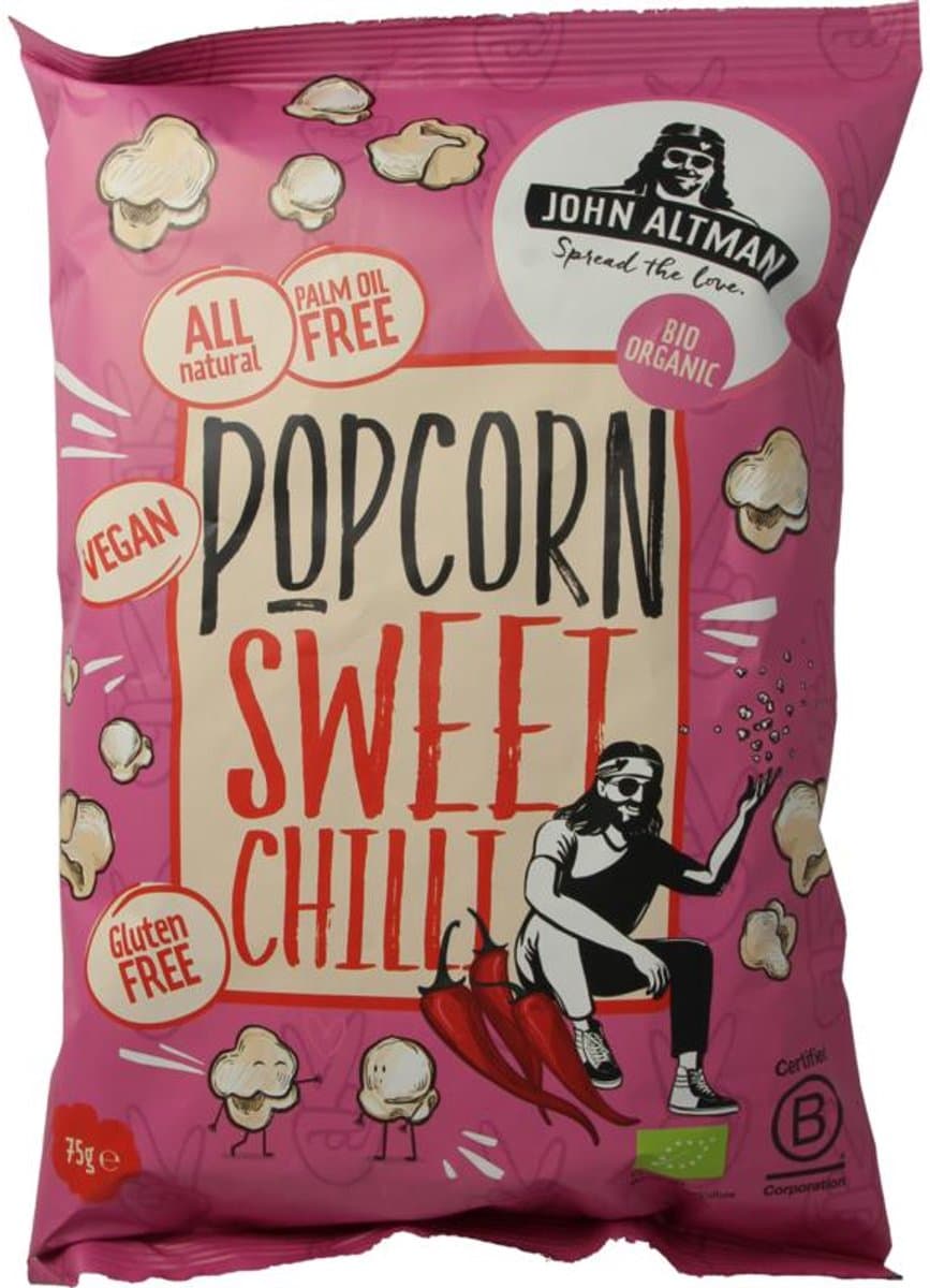John Altman Popcorn sweet chilli bio 75 Gram