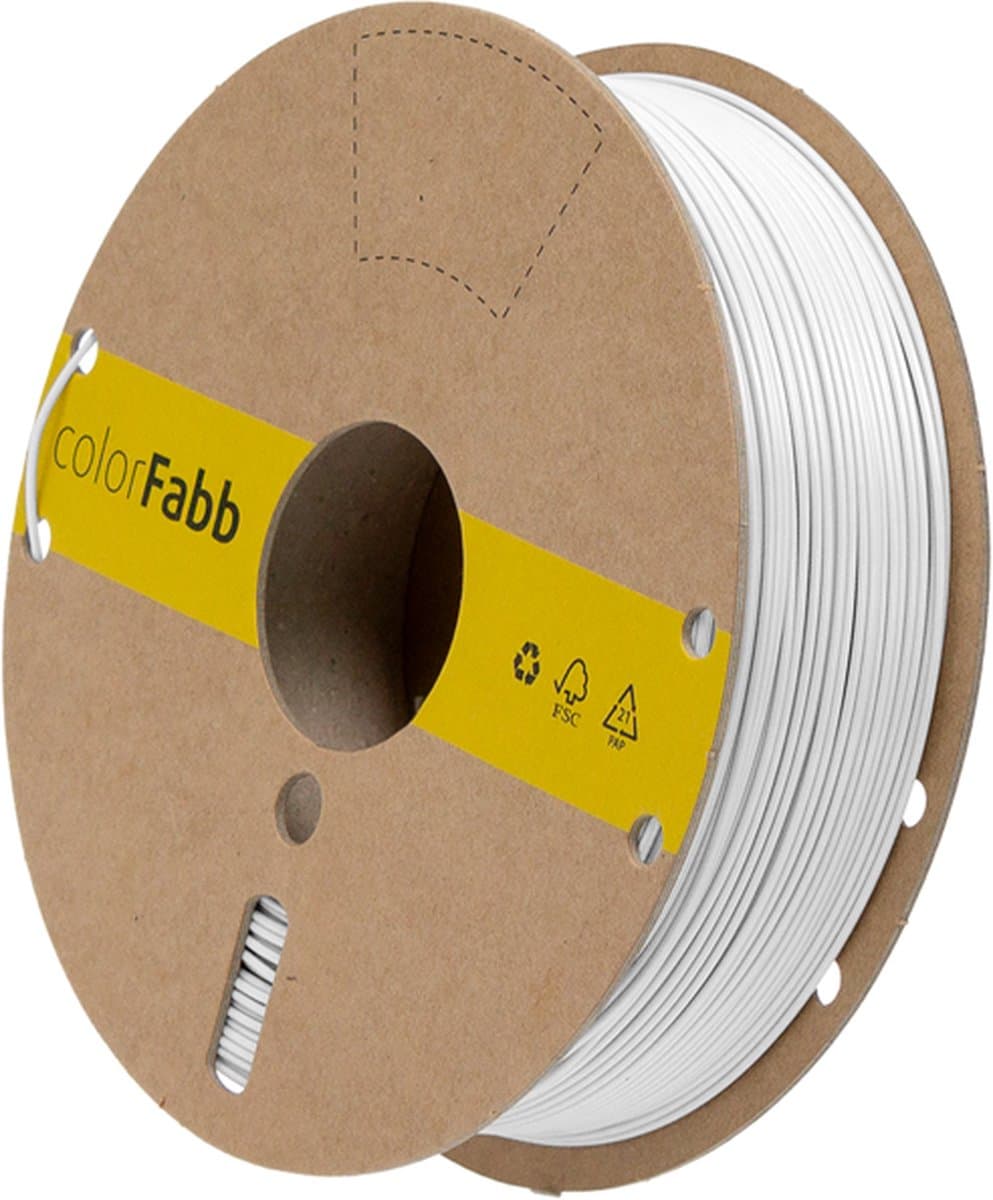 colorFabb Pla Halfmat Wit 3D-printerfilament - 1,75 mm - 750 g - - -
