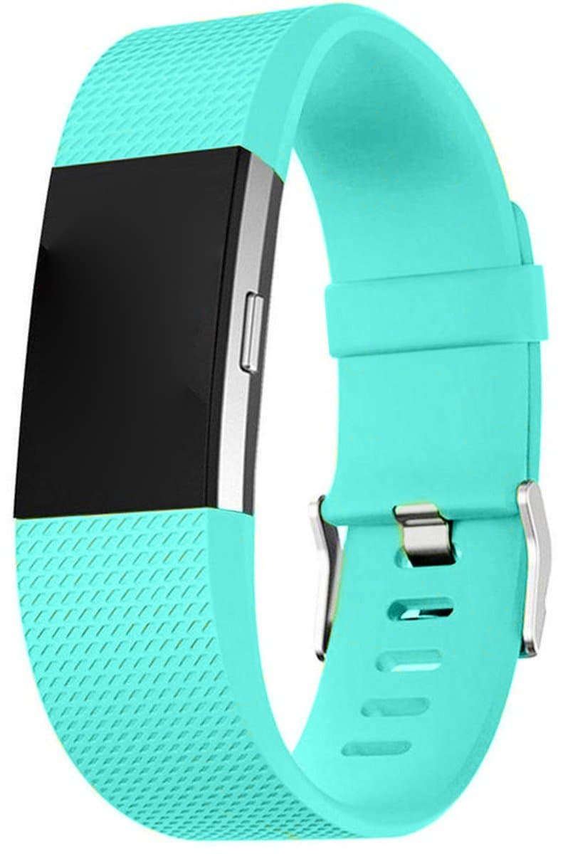 123watches sport band - groenblauw - SM - Geschikt voor Fitbit Charge 2