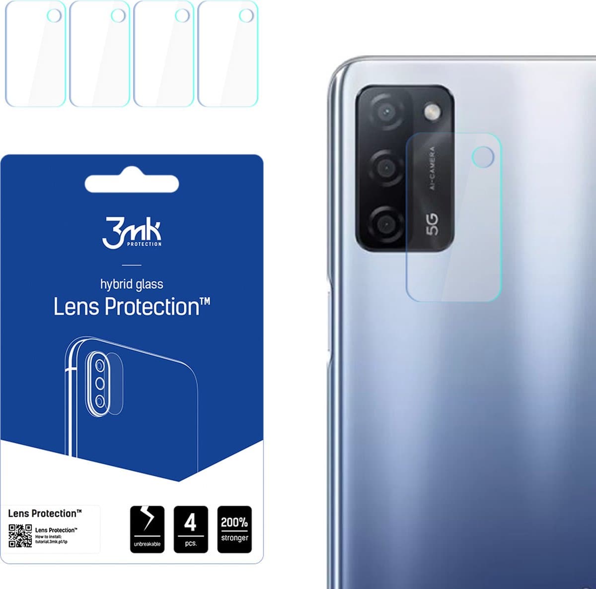 Oppo A55 5G - 3mk Lens Protection