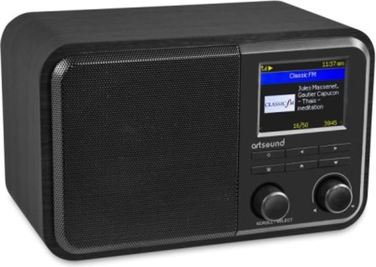 ArtSound: R8 DAB+ FM internet radio - zwart