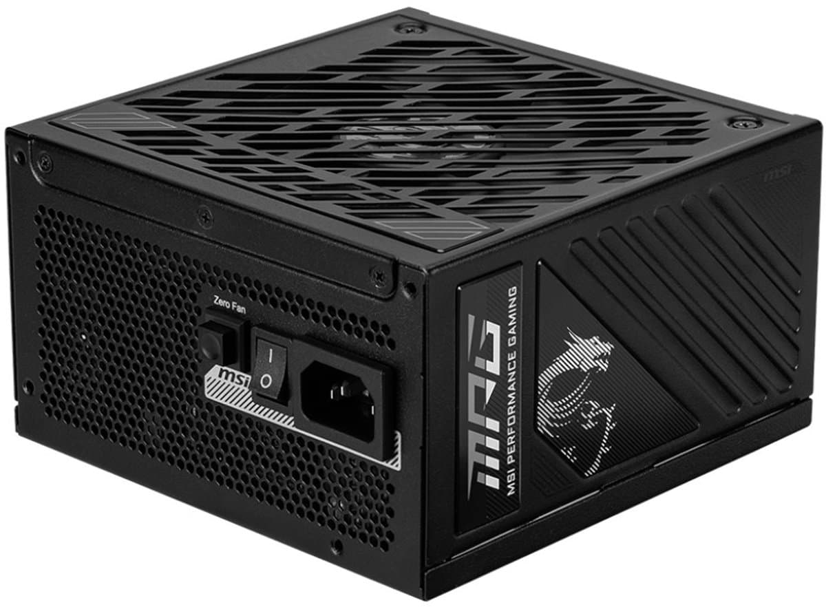MSI MPG A1000GS PCIE5 voedingseenheid 1000 W 24-pins ATX Zwart
