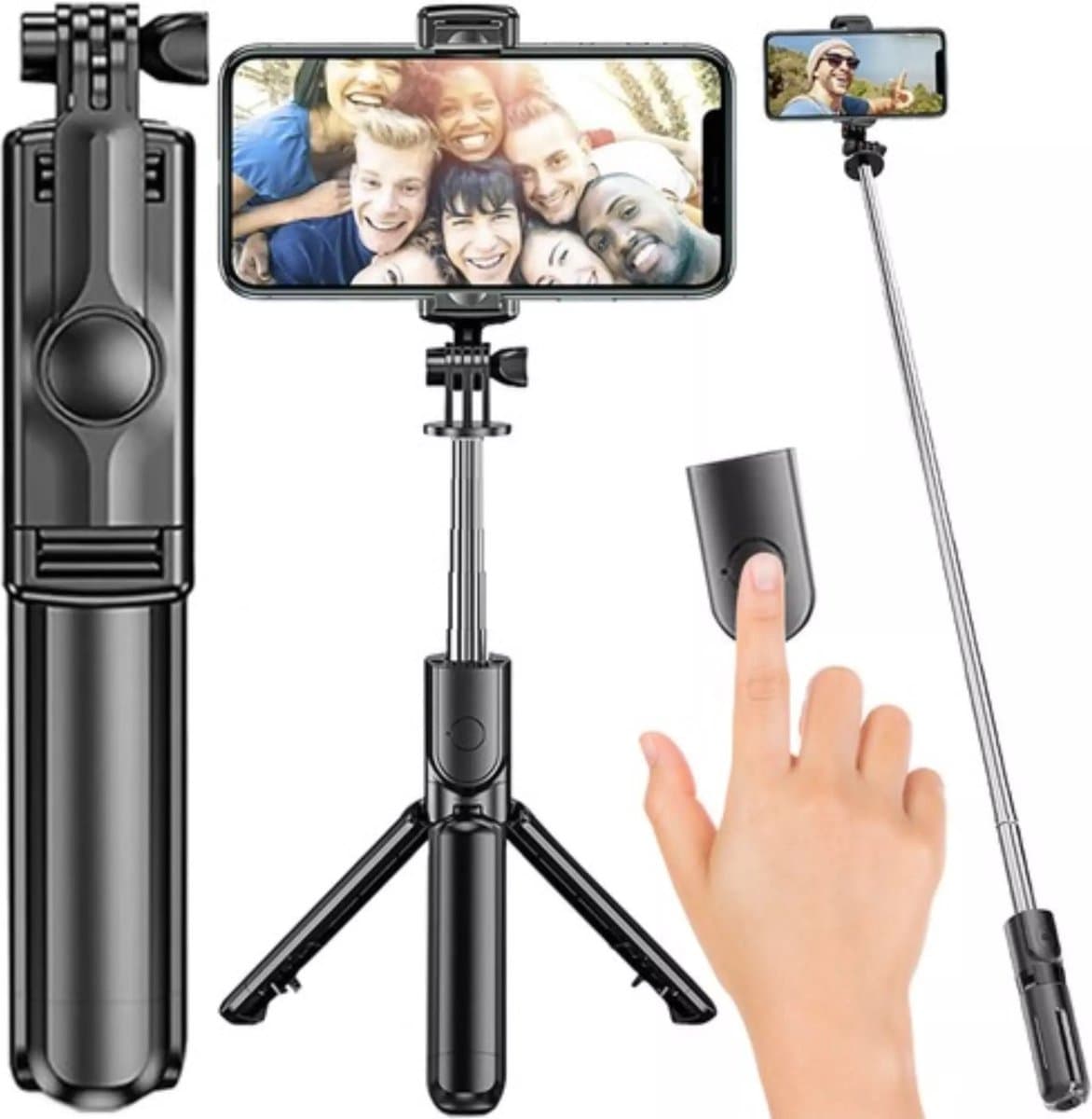 Izoxis Monopod en Tripod - Draadloos en Compact - Voor Foto's en Video's