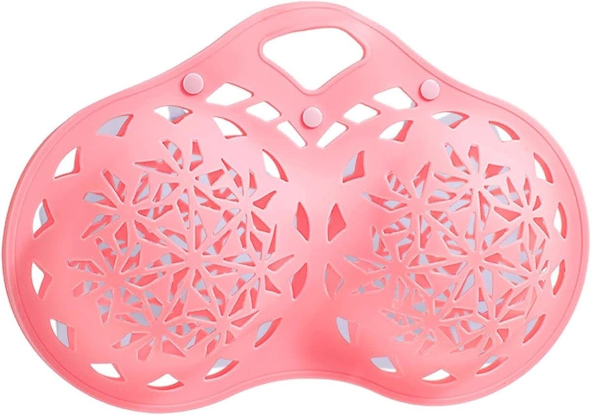 Waszak voor beha's - Fijne waszak - Ondergoed beschermen - Siliconen mesh - 23 cm breed - Roze