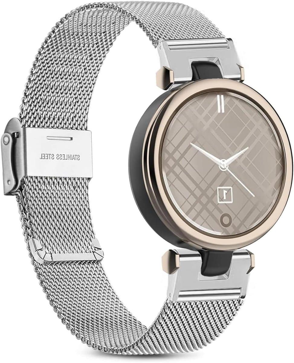 Metalen band - Roestvrijstalen band - Smartwatch personaliseren - Fijn slijp- en polijstproces - 135 mm-205 mm - Zilver