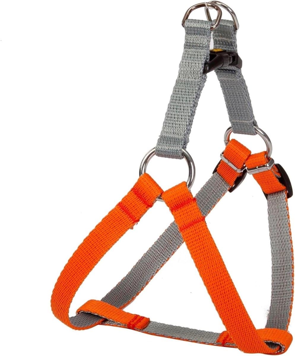 Harnas voor Hond - Honden tuigje - Veilig Wandelen - Dubbele Polypropyleen Tape - 50 38-48cm - Oranje