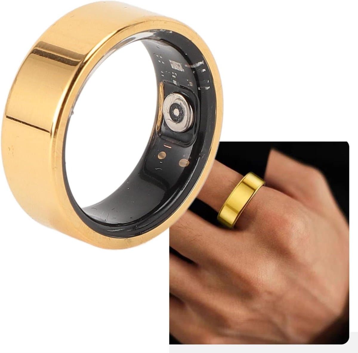 Slimme Ring - Activiteit Tracker - Fitness Monitoring - IP67 Waterbestendig - 9 Maten - Goud