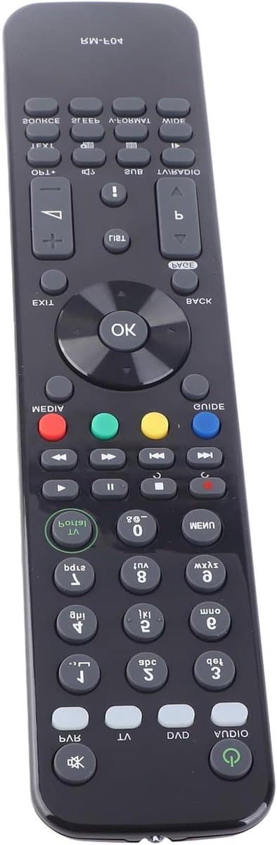 Vervangende Afstandsbediening - Universele Bediening - TV Zenders Zappen - Directe Werking - 10 Meter Bereik - Zwart