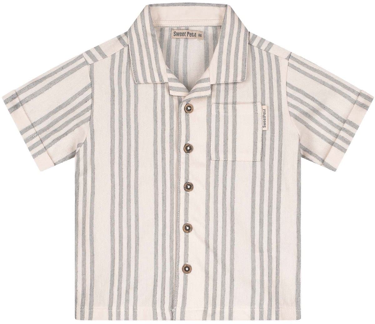 Sweet Petit peuter blouse - Jongens - Grijs - Maat 98