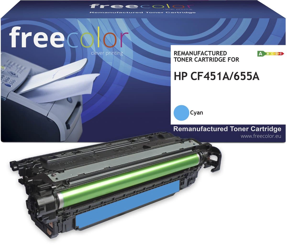 HP CF451A - toner FREECOLOR - Cyan 10500p