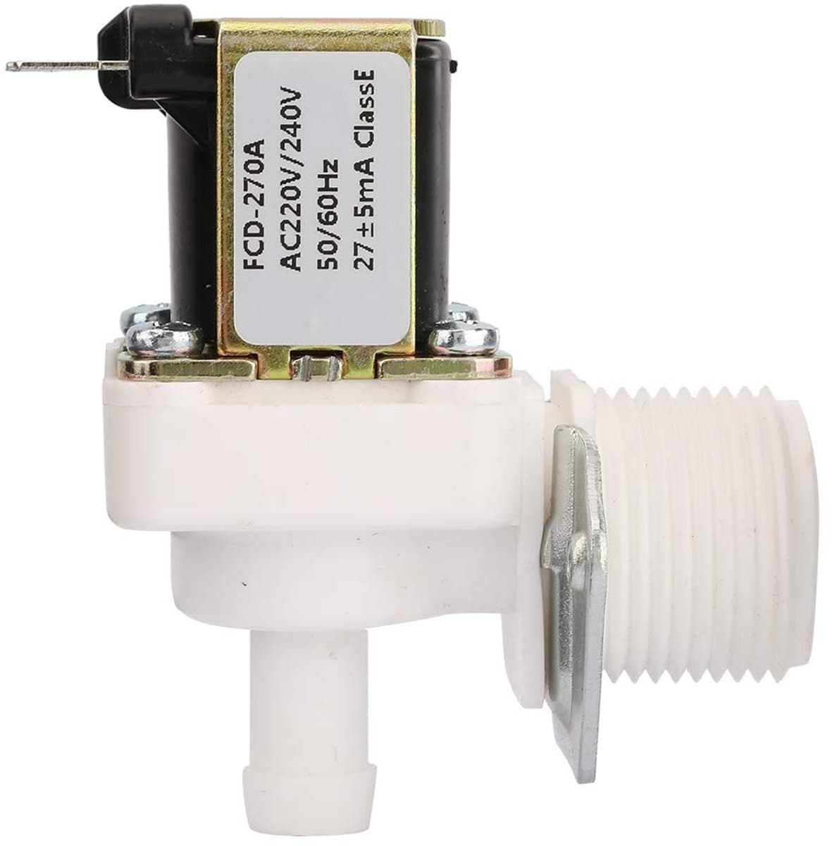 ONF3 - Magneetklep - IJsblokjesmachine - Kunststof - 3/4 Draad - Waterafsluiter - Voor Koelkast - Wit