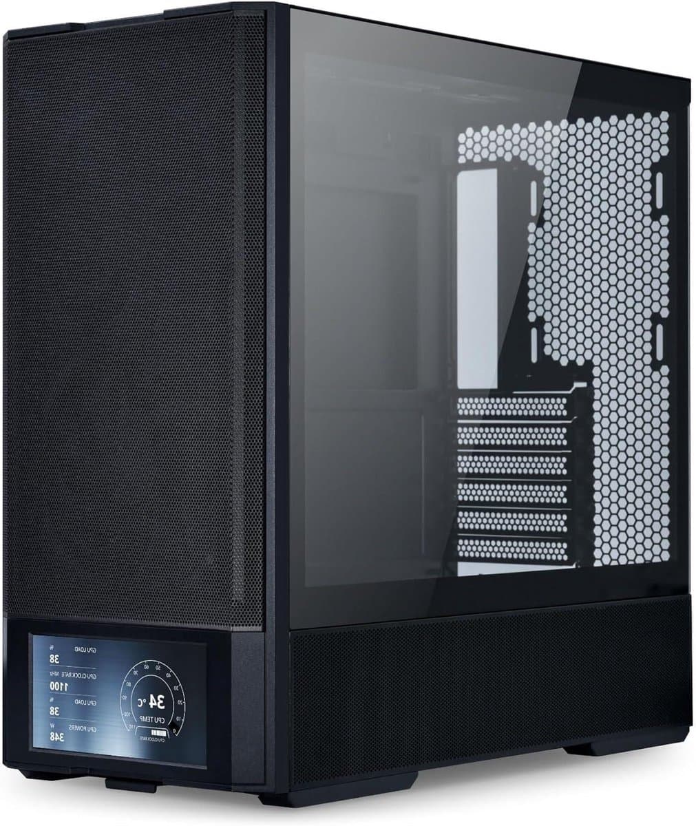 PC Behuizing - Midi Tower - Computer Bouwen - Gehard Glas - 4556 mm - Zwart