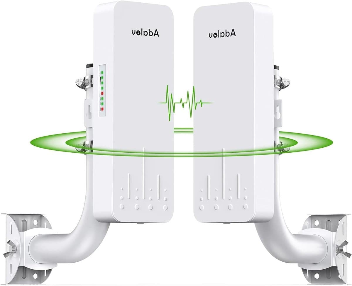 Draadloze WiFi Bridge - Outdoor Repeater Extender - Internet Verbinding Uitbreiden - 14DBi High Gain Antenne - 3 km Bereik