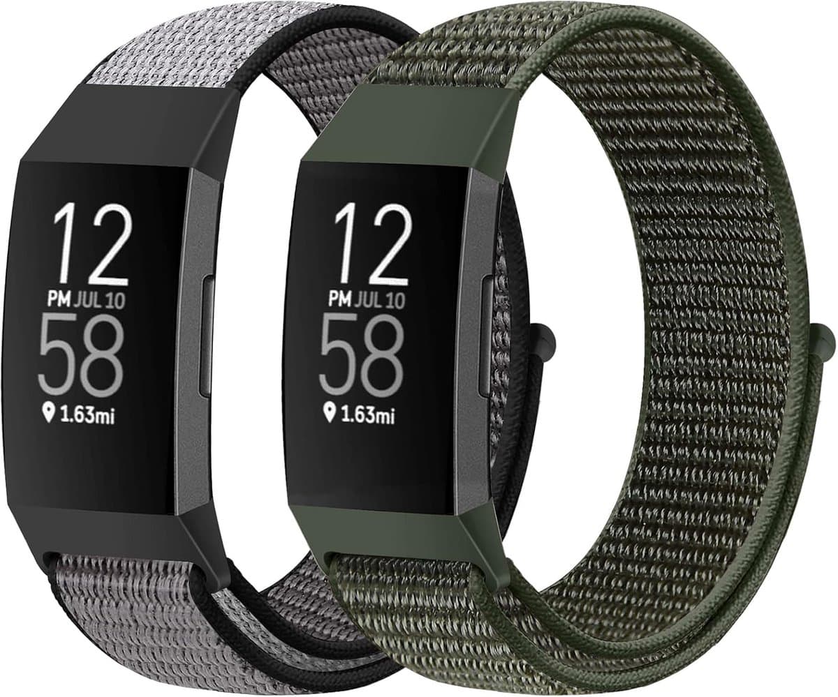 Runostrich Nylon Watch Bands Compatible with Fitbit Charge 4/Charge 3/SE, Soft Replacement Wristband, Breathable Sport - ShopVlot