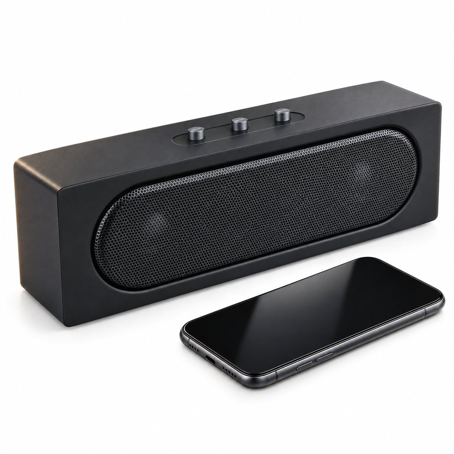 Cheqo® Retro Bluetooth Speaker - FM Radio - Draadloze Speaker - Draagbare Luidspreker - Muziekbox - Speaker voor Woonkamer - Speaker voor Kantoor - Speaker voor Slaapkamer - Speaker voor Onderweg - Zwarte Speaker - Oplaadbare Speaker