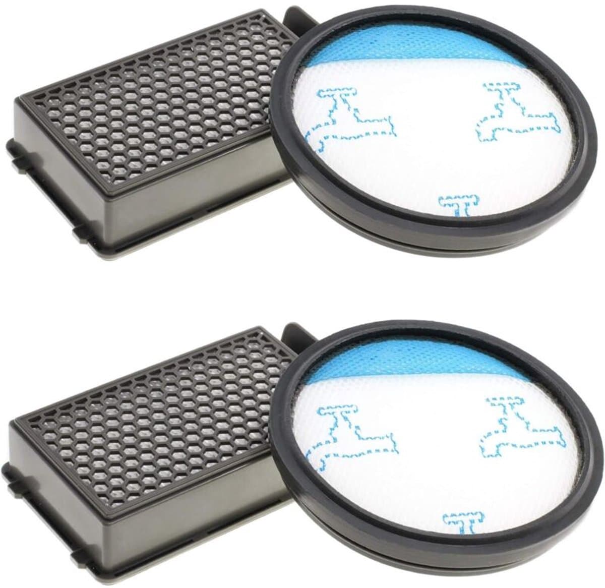 Twee HEPA-stofzuigerfilters Geschikt voor Rowenta Compact Power Cyclonic stofzuigers, zoals de modellen RO3731EA, RO3724EA, RO3753EA, RO3786EA, RO3798EA, RO3718EA, RP3721EA, enz., filtermodel ZR005901.