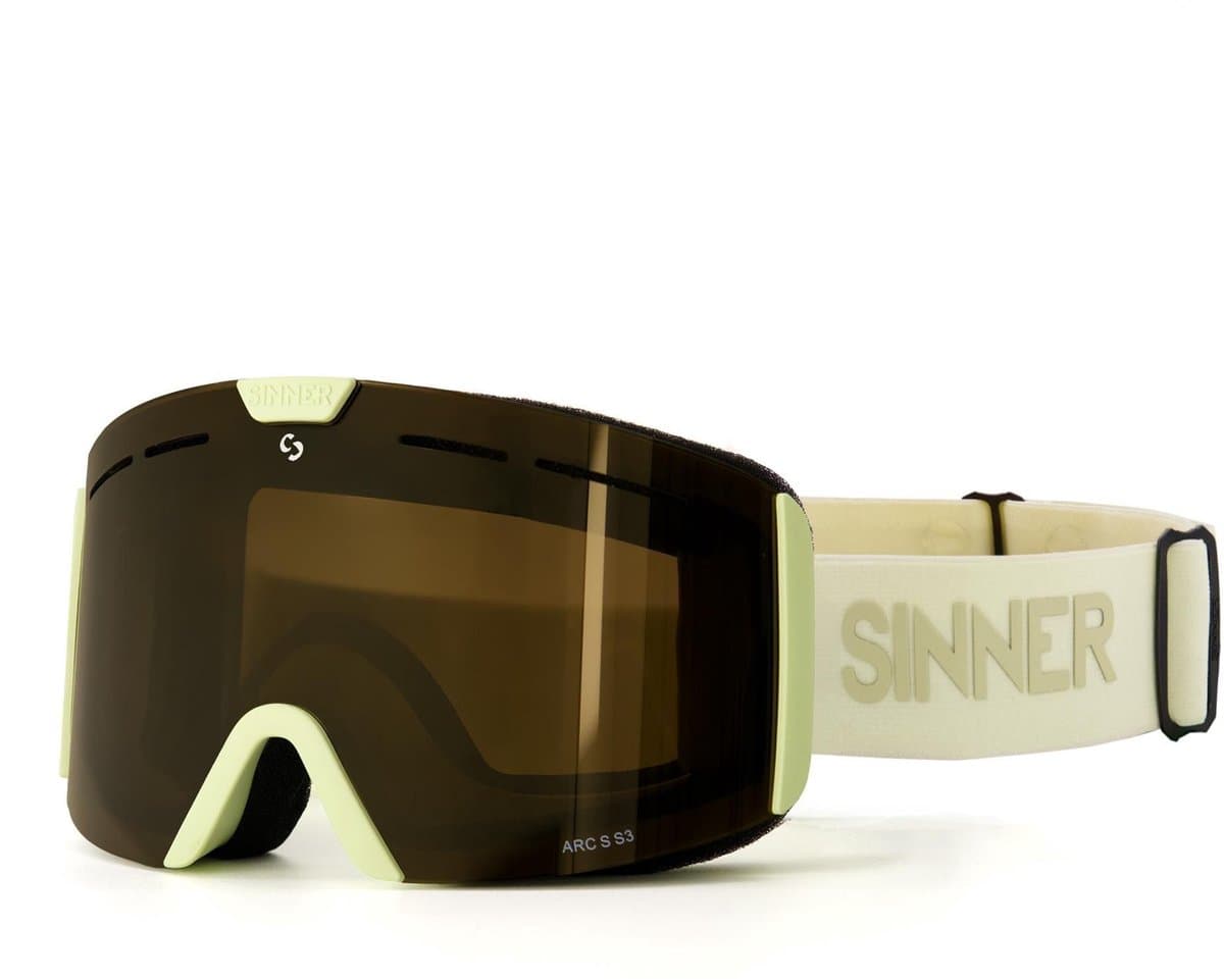 SINNER - arc s - Skibril - Donkergeel