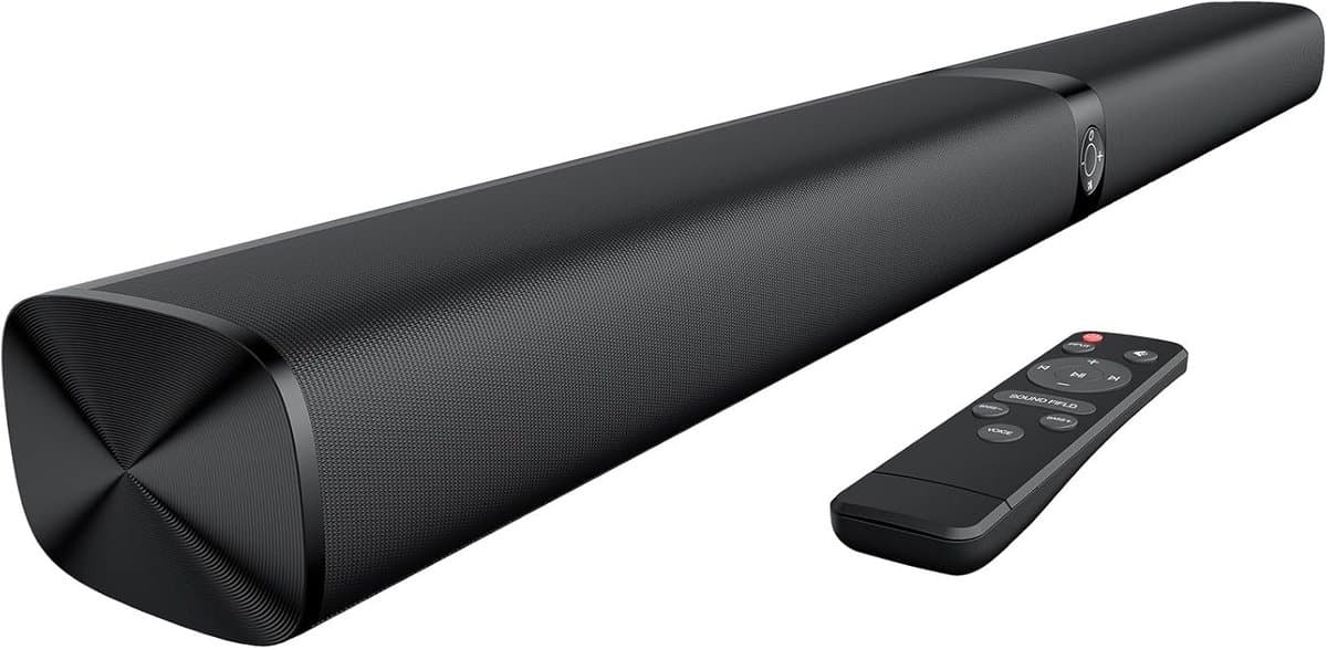 Soundbar voor tv - Deelbare luidspreker - Films en muziek - Automatische volumeregeling - 435 cm breed - Zwart