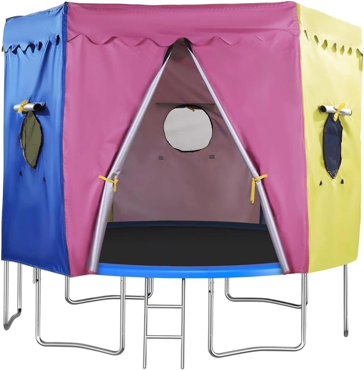 Trampoline Overkapping - Trampoline Tent - Buiten Spelen - UV-Beschermend Mesh - 304 cm - Blauw