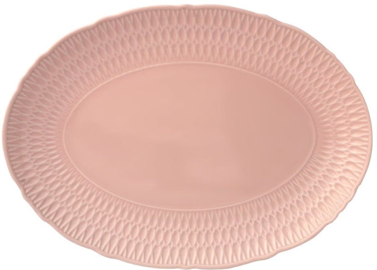 Ovaal Dienblad Sofia Roze Ćmielów - 34 cm