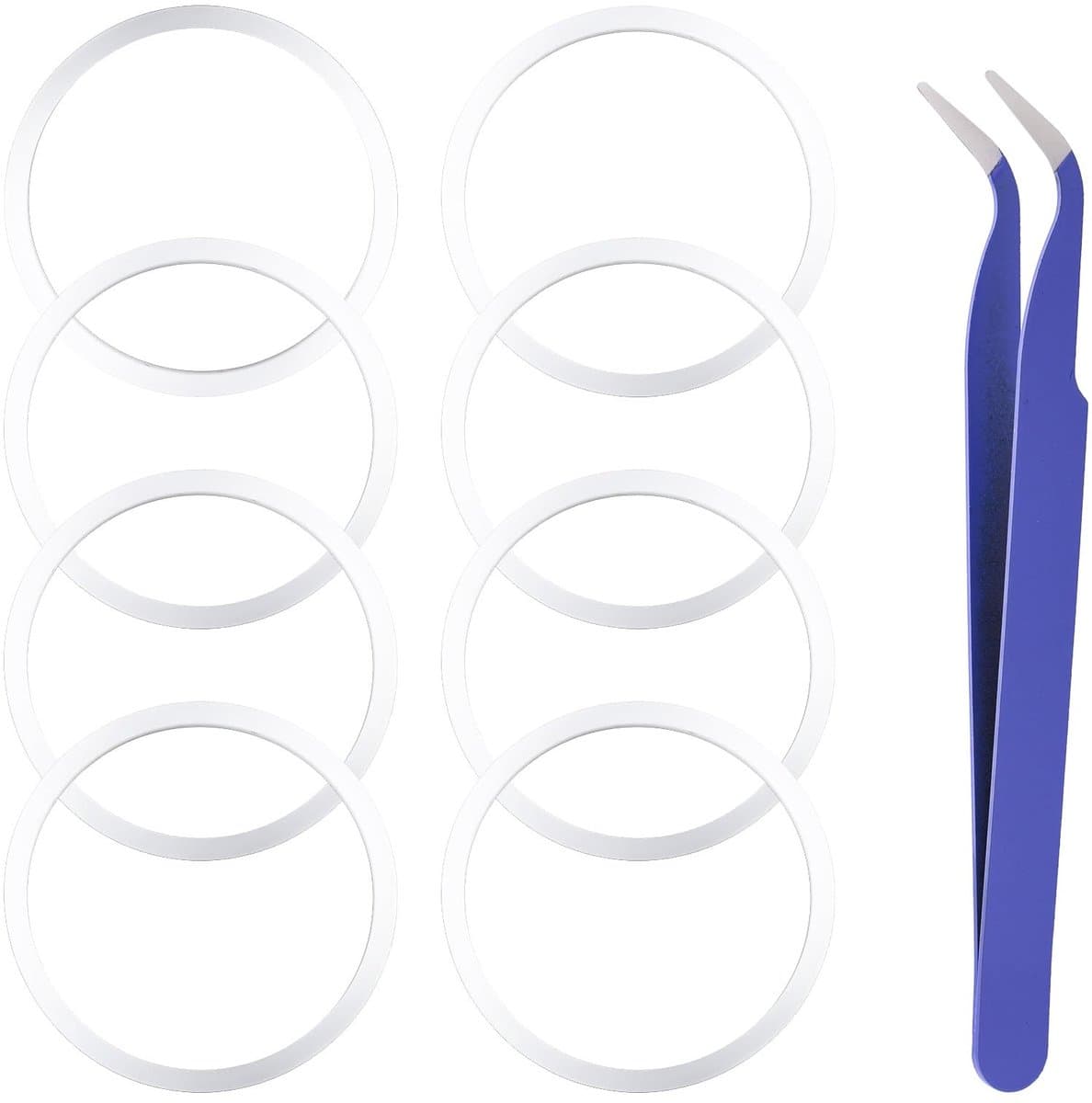 O-ring Set 8 Stuks - Siliconen O-ringen - Levenslange Lekbescherming - Geschikt voor Hydro Flask - Inclusief Pincet - Transparant - Waterfles Afdichtring