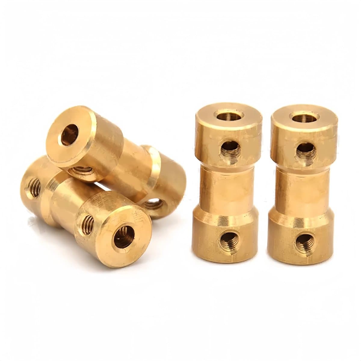 Dailygoody - Koper stijve koppeling - Slijtvaste koppelingen - 4 stuks - 9x20mm - Connectoren - Geschikt voor 3D-printer - Messing