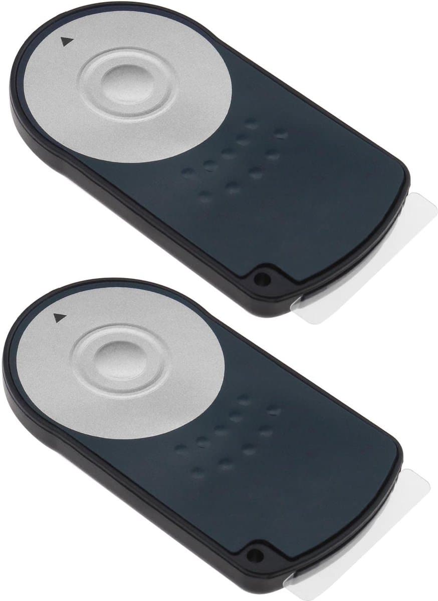 Dailygoody - Draadloze Afstandsbediening - Infrarood Camera Trigger - Zwart - Compatibel met Canon Camera's - 2 Stuks - 5 Meter Bereik