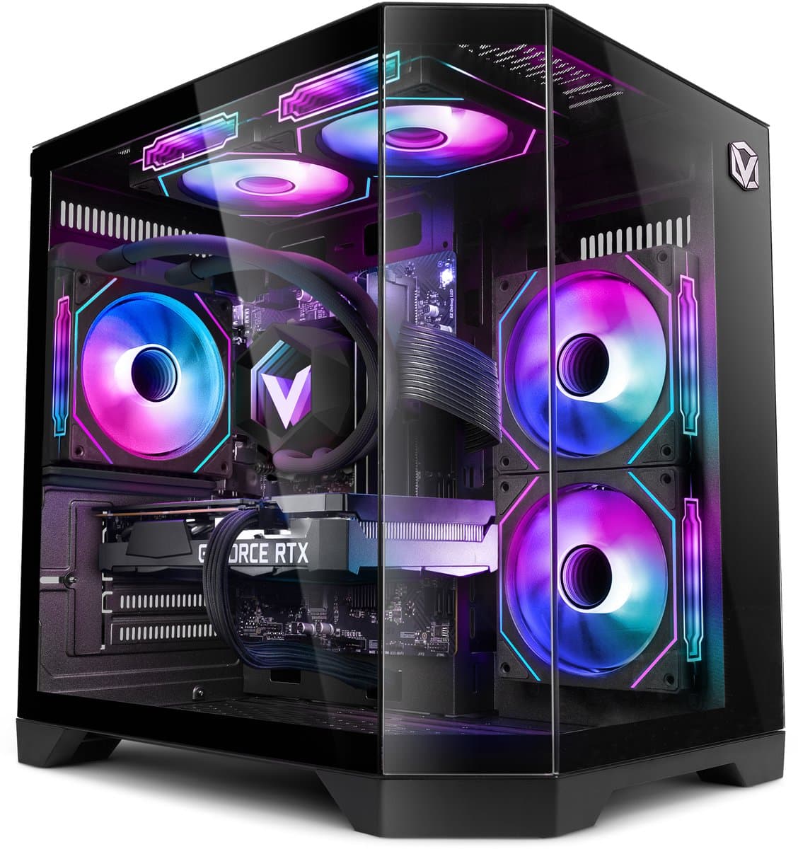 Vibox Gaming PC - Intel i9 12900KF - RX 9070 - 16GB RAM - 1TB SSD - Windows 11 - WiFi 6 + Bluetooth 5.4 - Waterkoeling