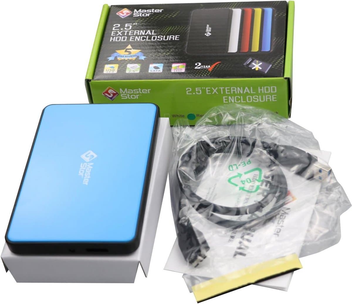 Supersnelle Externe Harde Schijf 120GB USB 3.0 voor PC en Laptop - Compact en Blauw