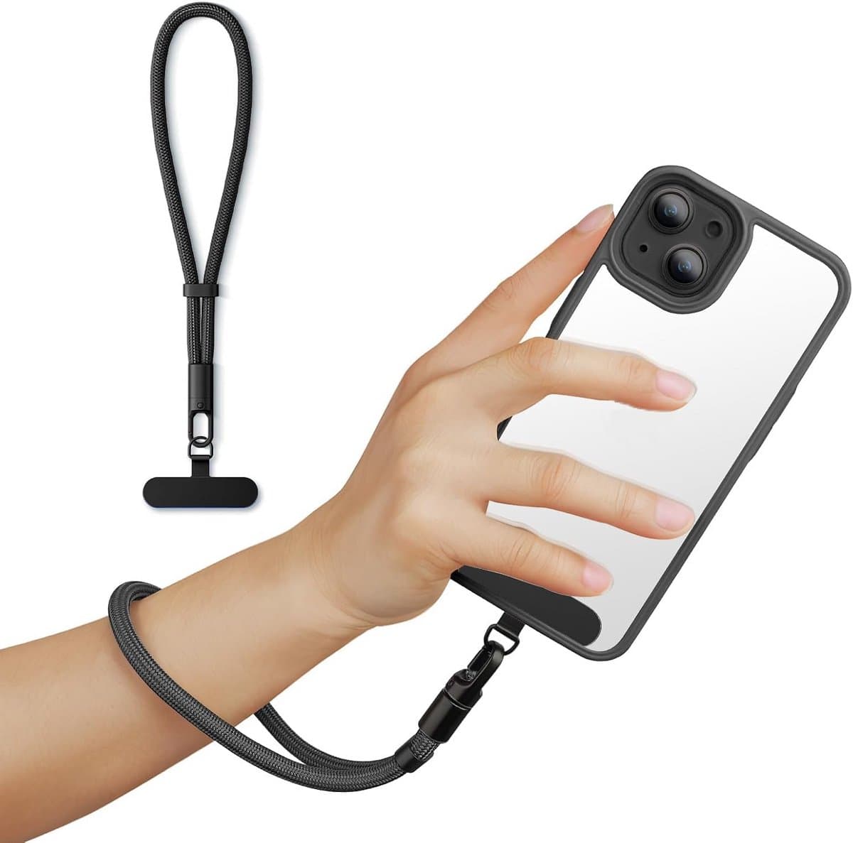 Verstelbare Polsband voor Telefoon Camera en USB - Kort en Veilig Draagkoord
