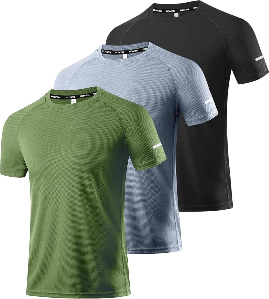 Heren Sports T-Shirts - Korte Mouwen, Sneldrogend en Ademend voor Fitness en Hardlopen
