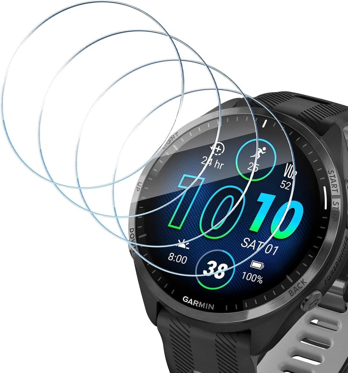 Schermbeschermers - Gehard Glas - Smartwatch Bescherming - Krasbestendig Anti-bubbel - 9H Hardheid - HD Doorzichtig