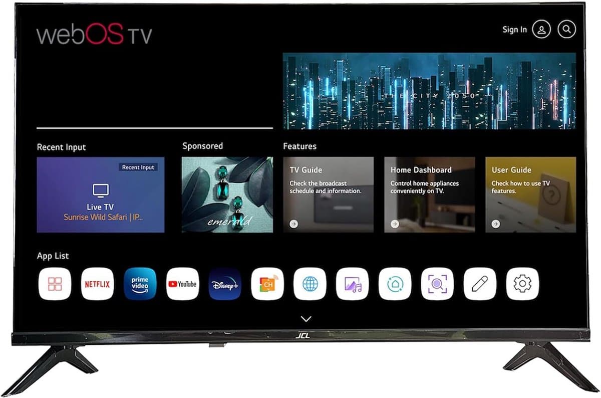 32 inch HD Ready Smart TV met webOS 8.1, HDMI en DVB-T2/C/S2 tuner